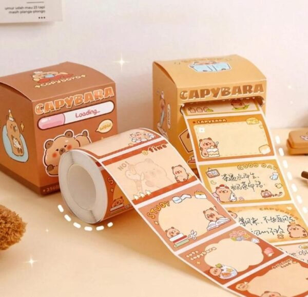 Capivara Box - Lembretes Autocolantes (Com 256 unidades)