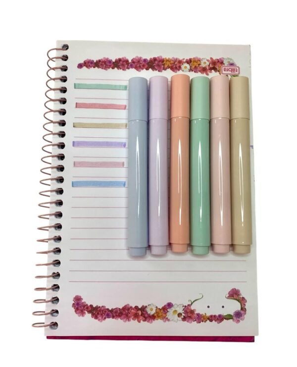 Kit Marca Texto 6 Cores - Tom Pastel