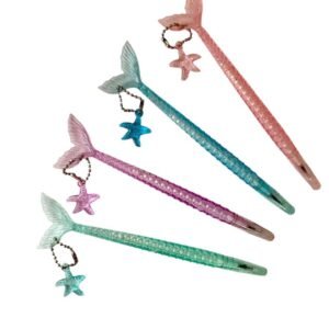 Caneta Gel Cauda de Sereia com Pingente