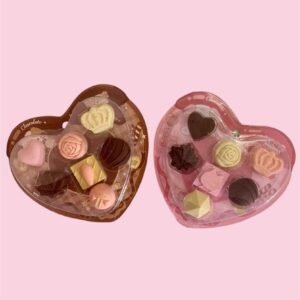 Kit 7 Borrachas Fofas Formato Doces Chocolate kawaii