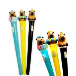 Caneta em gel com Led Capivara